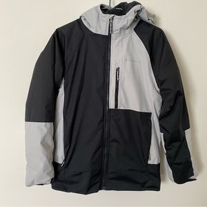 Boys Columbia Outdoor Jacket (Black/Grey)
